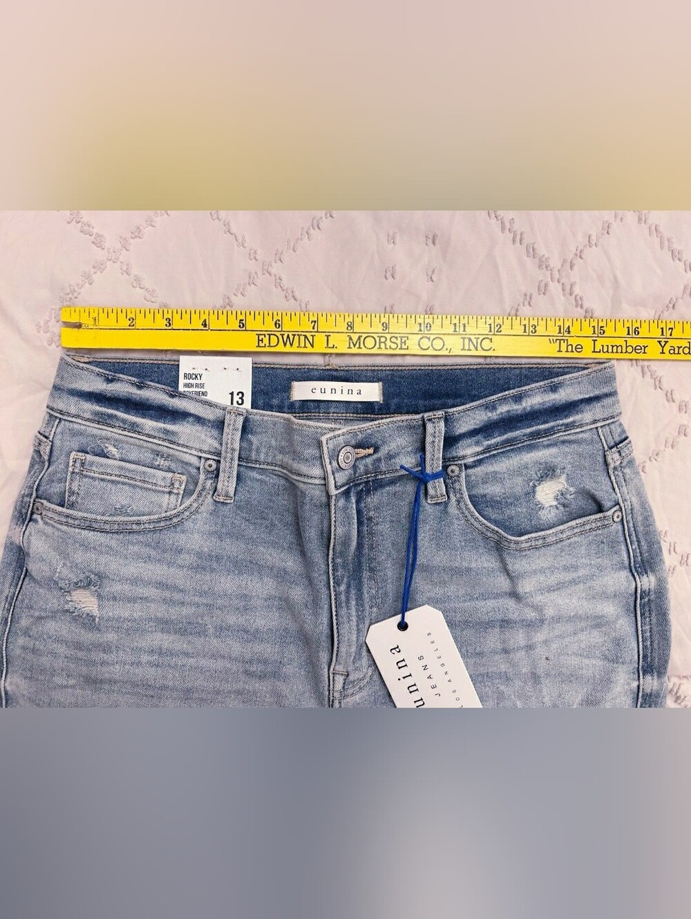 EUNINA ROCKY HIGH RISE BOYFRIEND JEANS - Picture 4 of 4